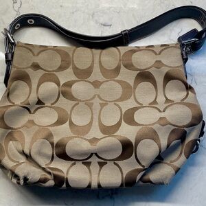 Coach Brown Signature Shoulder Bag
